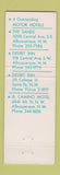 Matchbook Cover - Motels Albuquerque NM Santa Fe