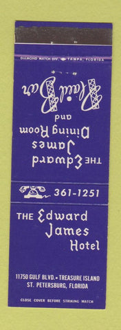 Matchbook Cover - Edward James Hotel St Petersburg FL