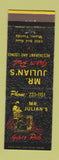 Matchbook Cover - Mr Julian's Gypsy Pub Miami FL