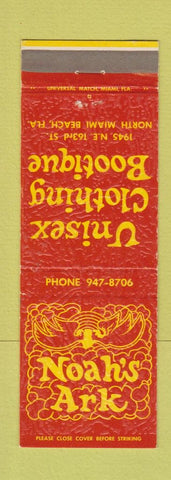 Matchbook Cover - Noah's Ark Clothes North Miami Beach FL