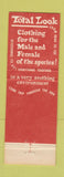 Matchbook Cover - Noah's Ark Clothes North Miami Beach FL