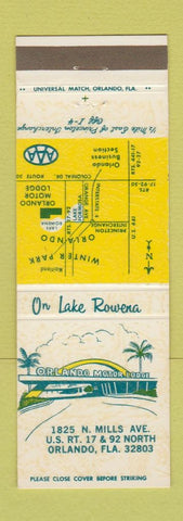 Matchbook Cover - Orlando Motor Lodge Orlando FL