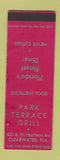Matchbook Cover - Park Terrace Grill Clearwater FL CREASE SAMPLE