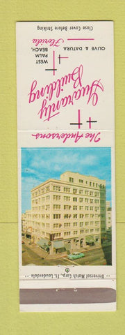Matchbook Cover - Guaranty Building The Andersons West Palm Beach FL