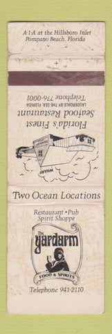 Matchbook Cover - Yardarm Restaurant Lauderdale by the Sea FL WEAR