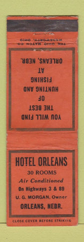 Matchbook Cover - Hotel Orleans Orleans NE