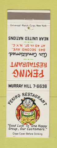 Matchbook Cover - Peking Restaurant Chinese New York City