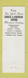Matchbook Cover - Peking Restaurant Chinese New York City
