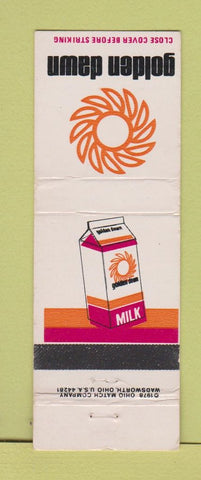 Matchbook Cover - Golden Dawn Milk