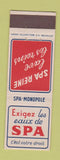 Matchbook Cover - Spa Sparkling Water Beverage