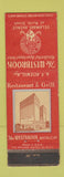 Matchbook Cover - Westbrook Hotel Buffalo NY