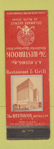 Matchbook Cover - Westbrook Hotel Buffalo NY
