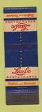 Matchbook Cover - Laube Restaurants Buffalo Rochester NY