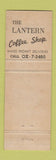 Matchbook Cover - The Lantern Restaurant Coffee Shop New York City