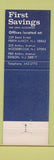 Matchbook Cover - First Savings and Loan Edison Woodbridge Perth Amboy NJ