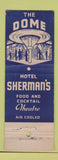 Matchbook Cover - Hotel Sherman Chicago IL