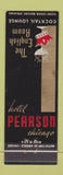 Matchbook Cover - Hotel Pearson Chicago IL