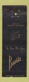 Matchbook Cover - Baritz Chicago IL WORN