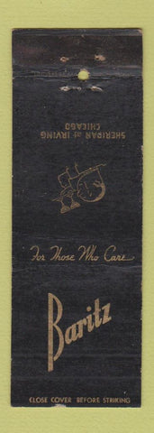 Matchbook Cover - Baritz Chicago IL WORN