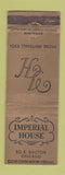 Matchbook Cover - Imperial House Chicago IL WEAR