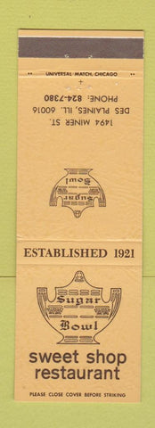 Matchbook Cover - Sugar Bowl Sweet Shop Des Plaines IL