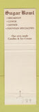 Matchbook Cover - Sugar Bowl Sweet Shop Des Plaines IL