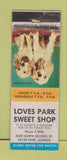 Matchbook Cover - Loves Park Sweet Shop IL