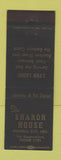 Matchbook Cover - Sharon House Virginia City NV low phone # BLACK