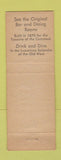 Matchbook Cover - Sharon House Virginia City NV low phone # BLACK