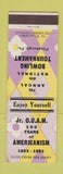 Matchbook Cover - Jr OUAM Bowling Tournament Pittsburgh PA 1953
