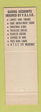 Matchbook Cover - First Federal Savings and Loan Bath ME