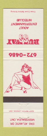 Matchbook Cover - Runway 66 Strip Club Mississauga ON girlie