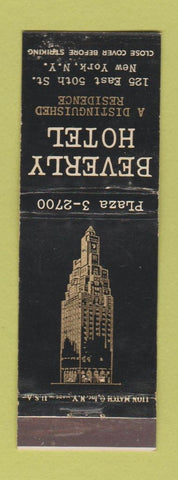 Matchbook Cover - Beverly Hotel New York City