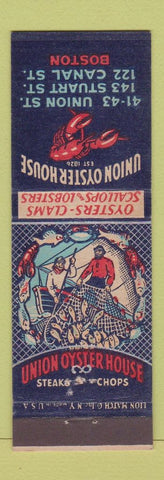 Matchbook Cover - Union Oyster House Boston MA