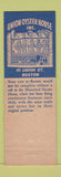 Matchbook Cover - Union Oyster House Boston MA