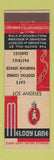 Matchbook Cover - Melody Lane Hollywood Los Angeles CA pig deco