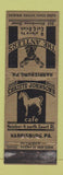 Matchbook Cover - Antlers Chaiste Johnson's Harrisburg PA WORN