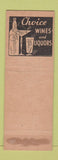 Matchbook Cover - Antlers Chaiste Johnson's Harrisburg PA WORN