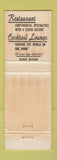 Matchbook Cover - Zlata Kachna Golden Duck San Francisco CA