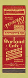 Matchbook Cover - Worland Cafe WY Cheerio Lounge WEAR