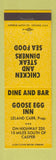 Matchbook Cover - Goose Egg Inn Capser WY YELLOW