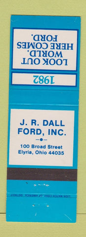 Matchbook Cover - 1982 Ford JR Dall Elyria OH