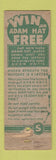 Matchbook Cover - Adam Hats Clark Moriarty Beloit WI POOR
