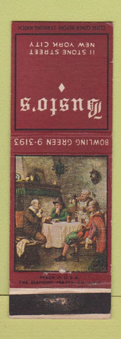 Matchbook Cover - Busto's New York City