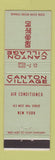 Matchbook Cover - Canton Village Restaurant Chinese New York City