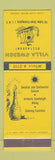 Matchbook Cover - Villa Sweden Restaurant Farmingdale LI NY