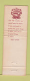 Matchbook Cover - House of Chan Chinese New York City