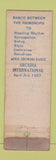 Matchbook Cover - Mu Delta Epsilon 1937 Arcadia International WORN TAPED