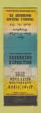 Matchbook Cover - 1942 Packaging Expo Triangle Package Machinery New York City