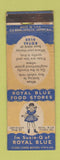 Matchbook Cover - Royal Blue Food Stores Susie Q WORN